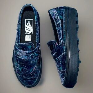 Vans Navy Paisley Flats